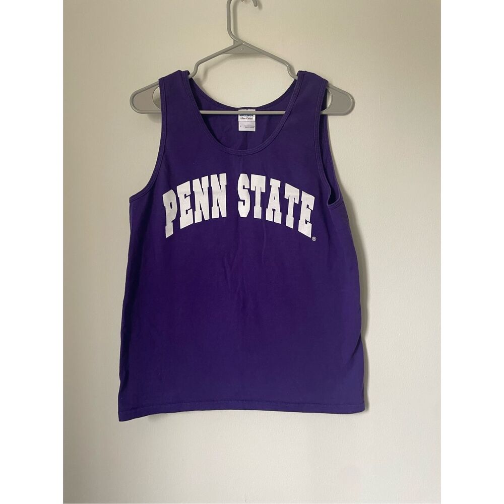 Gildan Size Small Purple Tank Top Penn State University